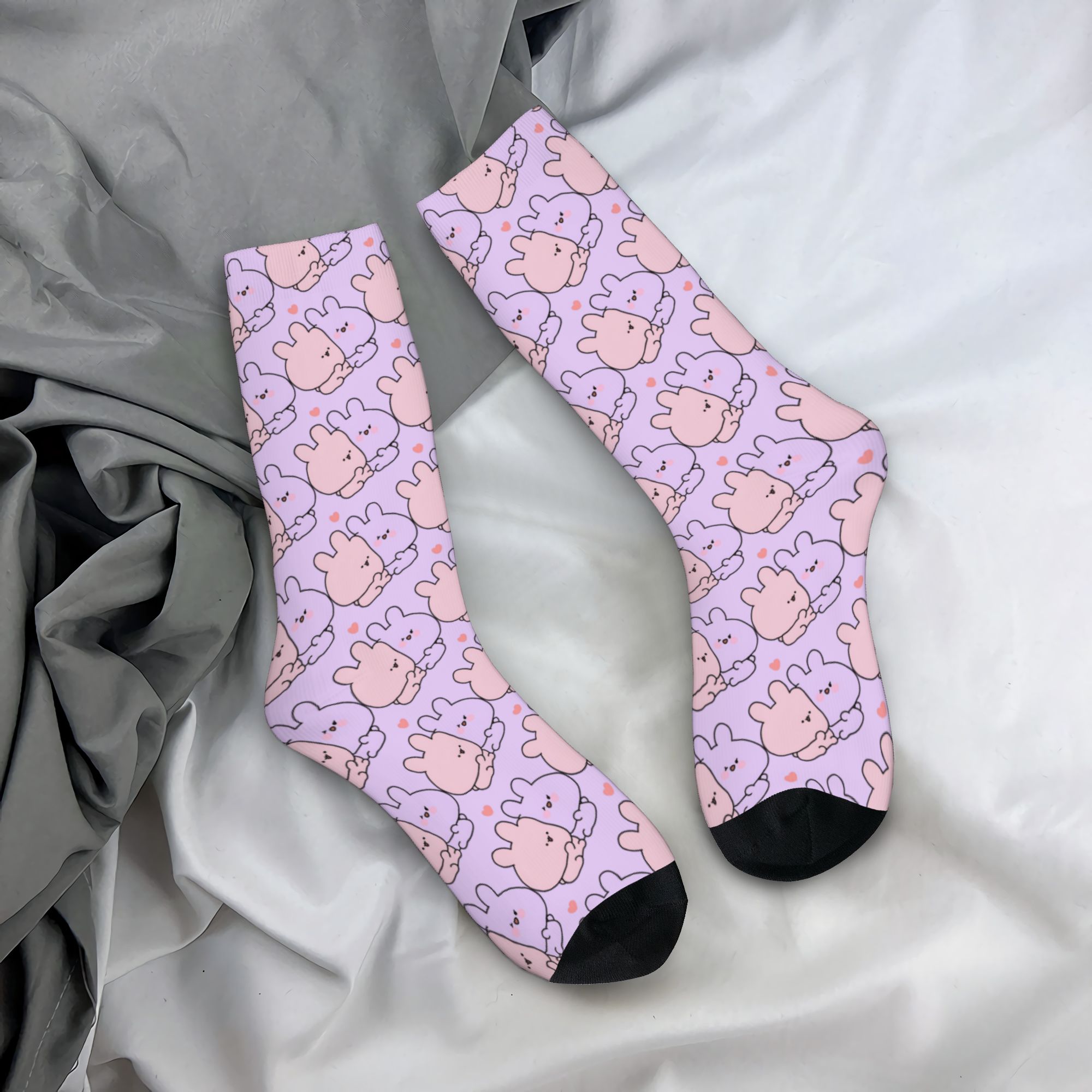 Dress Sock Men - Chaussettes personnalisées A-Asamimichans à motif de
