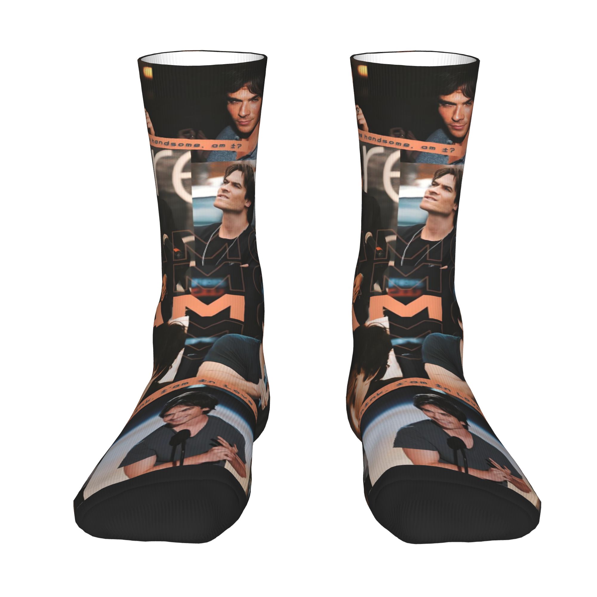 Dress Sock Men - Chaussettes personnalisées The Vampire Diaries pour