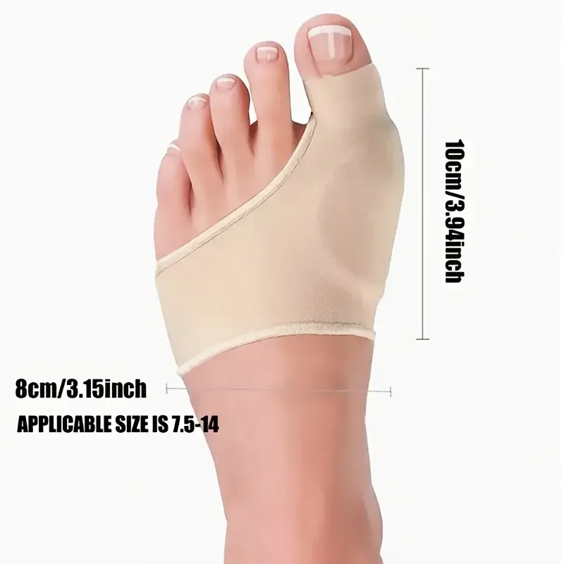 Ankle Brace Sock - Chaussettes séparatrices d'orteils en silicone -