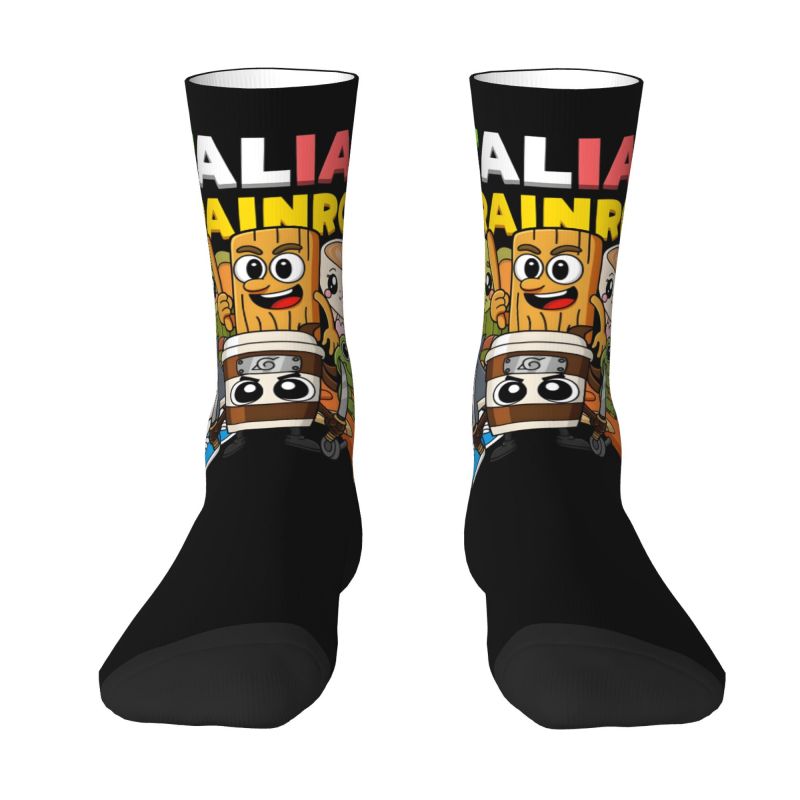 Dress Sock Men - Chaussettes personnalisées italiennes Brainrot pour hommes