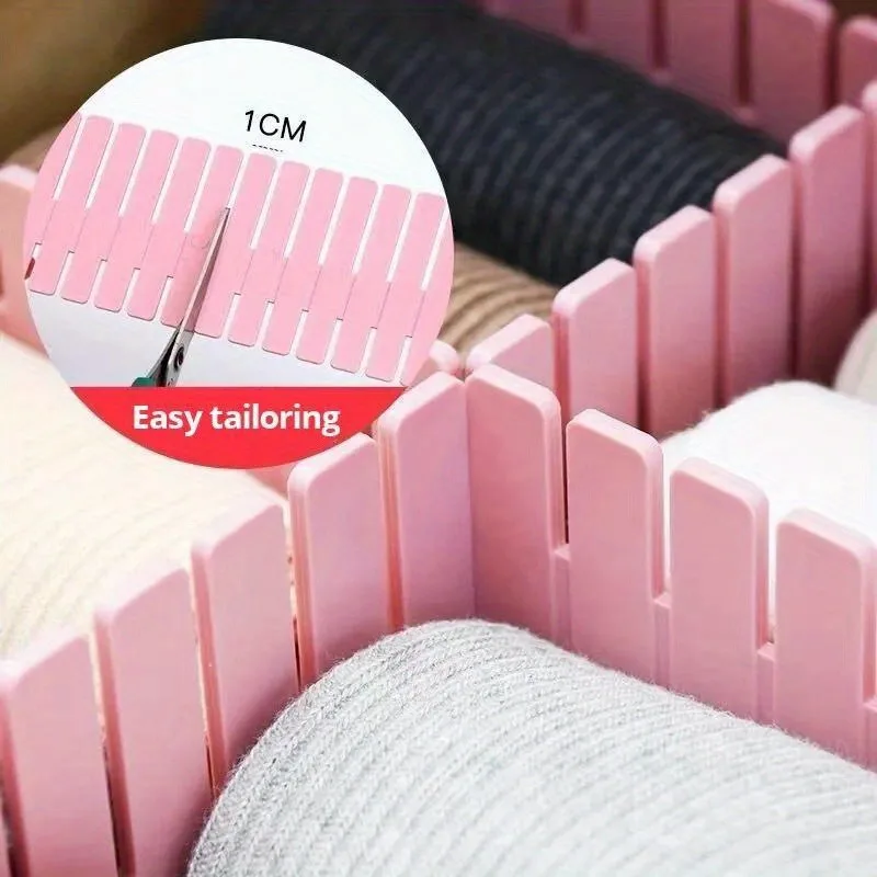 Séparateur rose réglable, armo - Sock Organizer Tray avis et prix